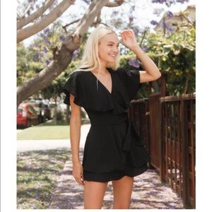 Sky Fall Wrap Romper